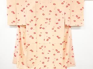 アンティーク 錦紗 花模様単衣長襦袢